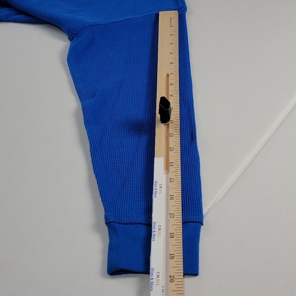 Calvin Klein Women's Waffle Knit Blue 3/4 Zip Long Sleeve Size Small New - Picture 8 of 9